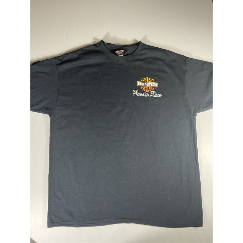 Harley-Davidson Puerto Rico T-Shirt Men's XL Black RK Stratman Motorcycle Tee